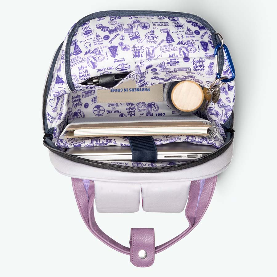 ouderwets paars - medium - rugzak